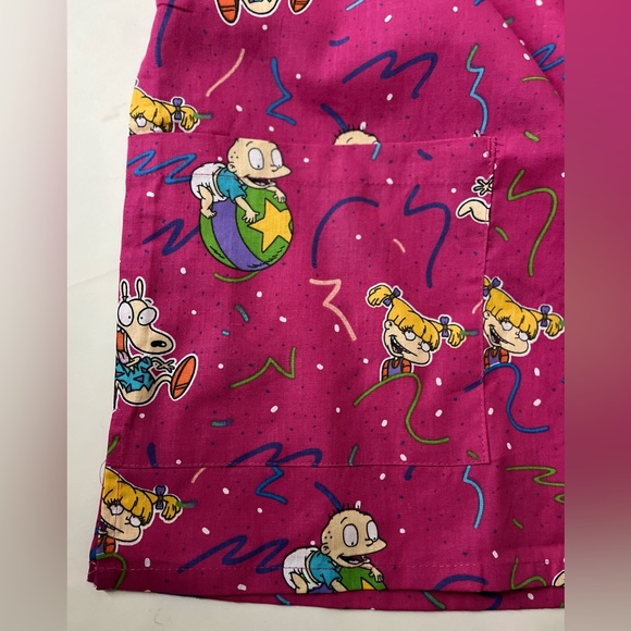NEW Nickelodeon Scrub Top Women’s Medium~Rugrats Scrub Top~Rocko’s Modern Life - Picture 4 of 6